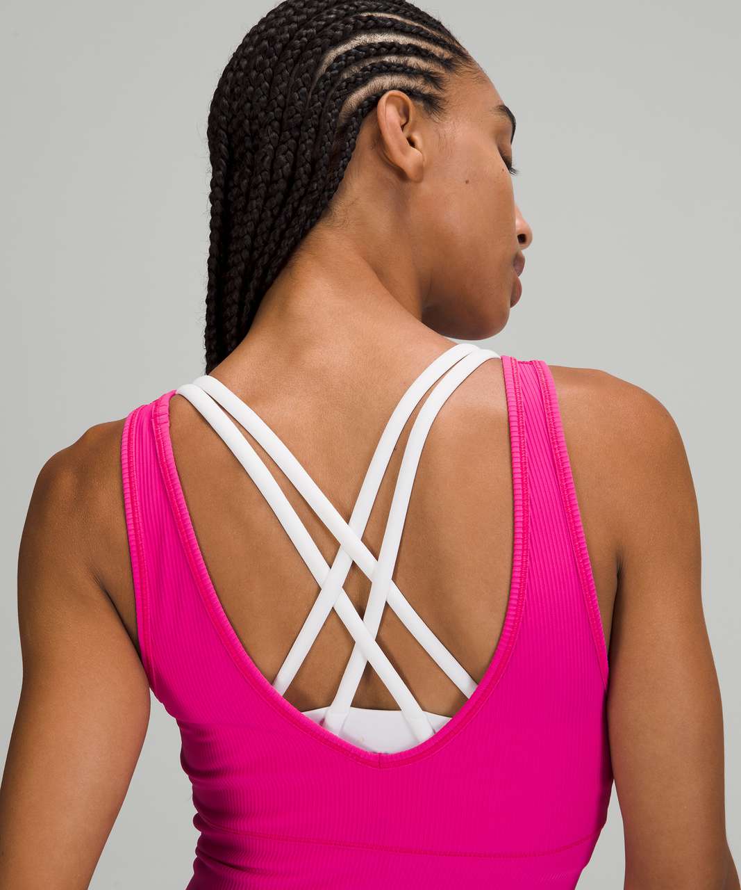 Lululemon Power Pivot Tank Top *Rib - Sonic Pink - lulu fanatics