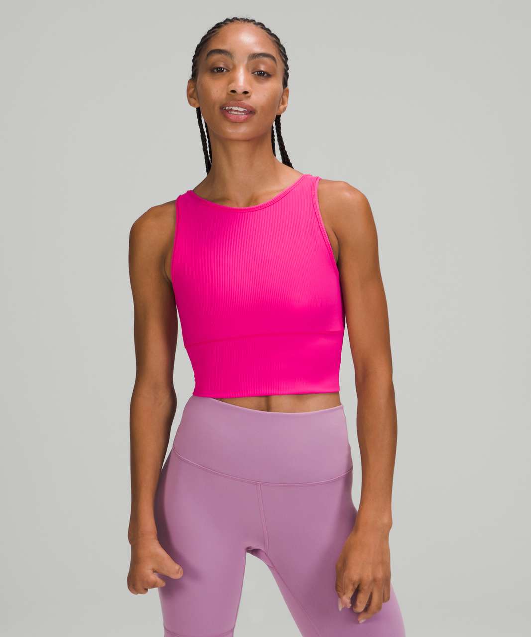 Lululemon Hot Pink tank sport bras/top_2 (xs) - Gem