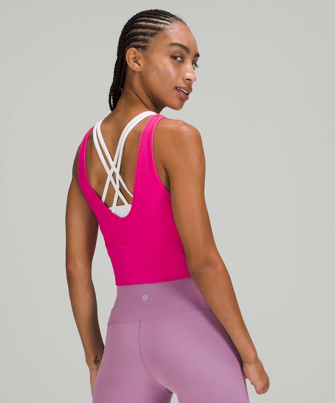 Lululemon Align Waist-Length Tank Top - Sonic Pink - lulu fanatics