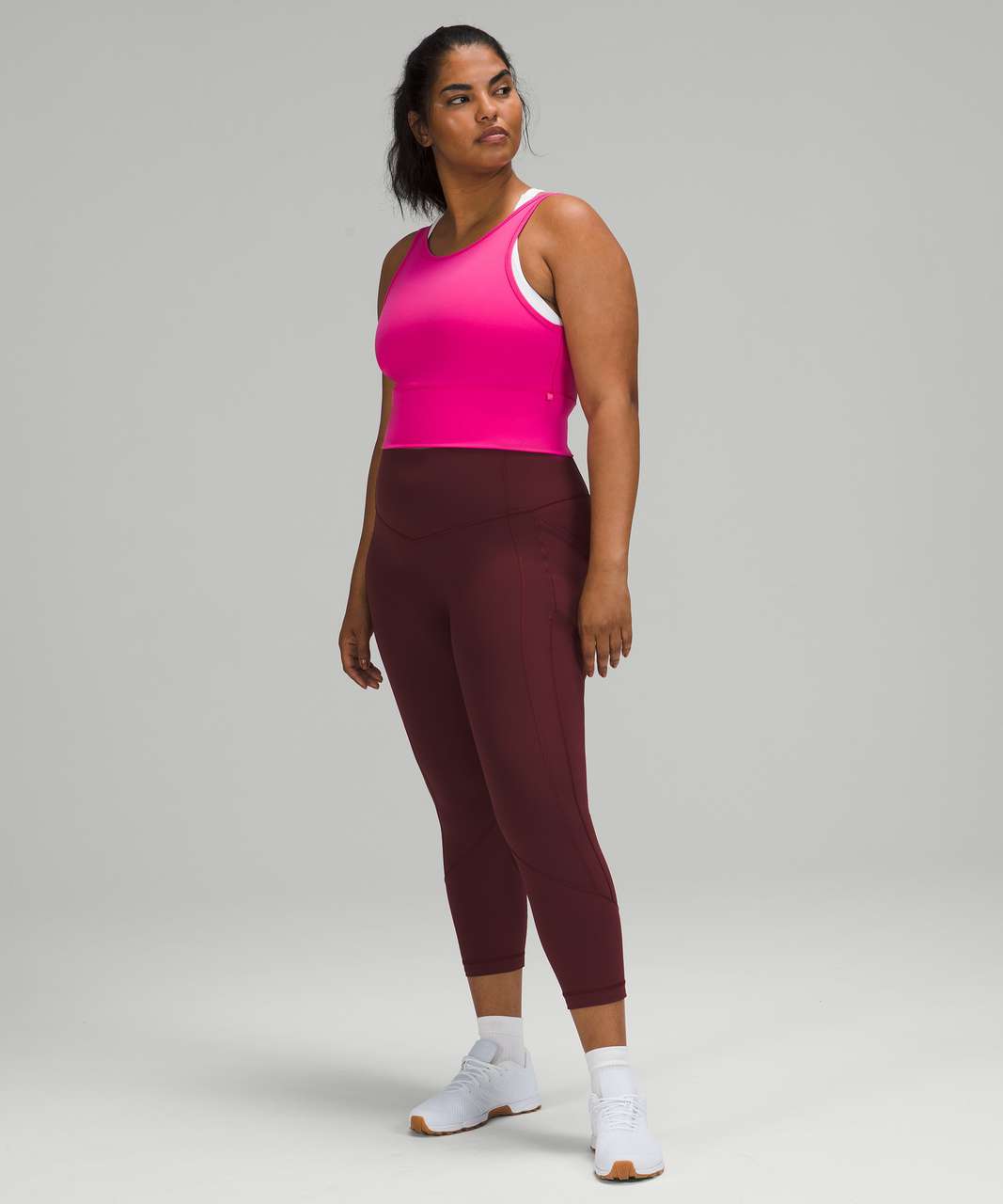 Lululemon Power Pivot Tank Top *Rib - Sonic Pink - lulu fanatics