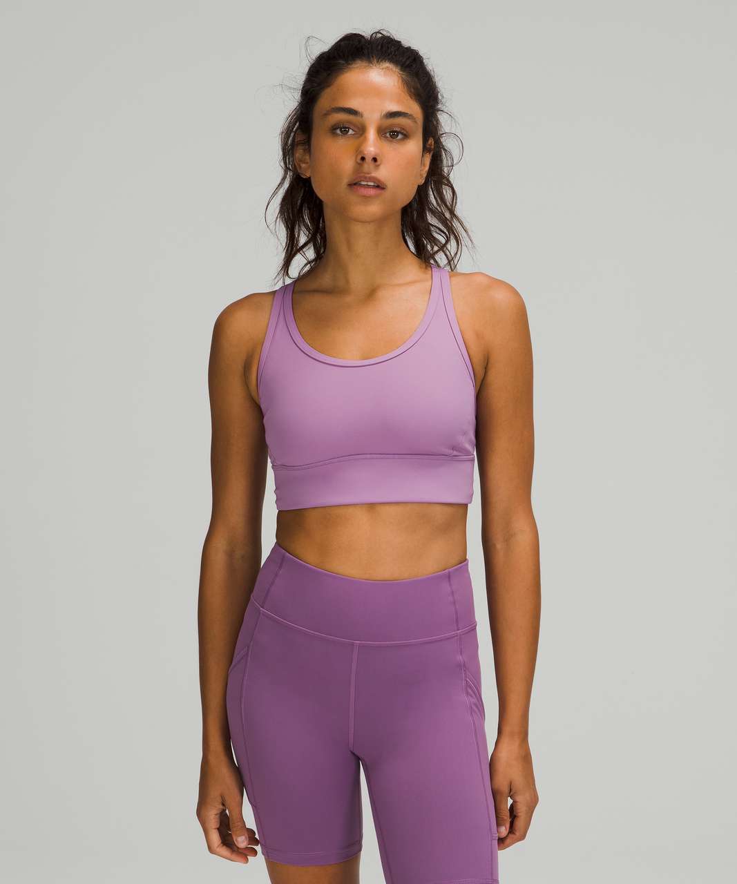 Lululemon Ebb to Train Bra *Medium Support, C/D Cup - Pink Mist - lulu  fanatics