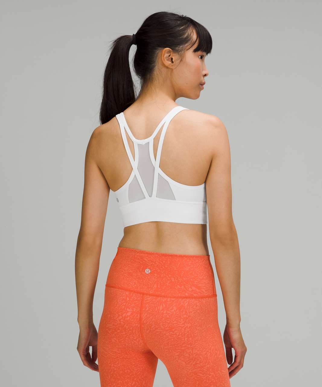 Women Sports Bra Wireless Hollow Out Mesh Racer Back Crop