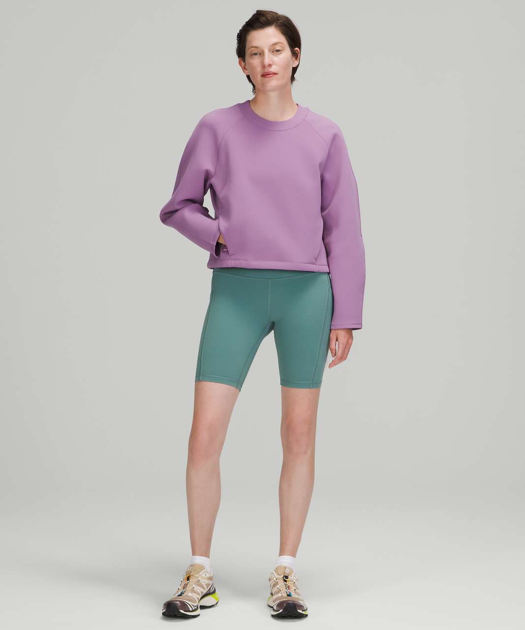 Lululemon AirWrap Crew - Wisteria Purple