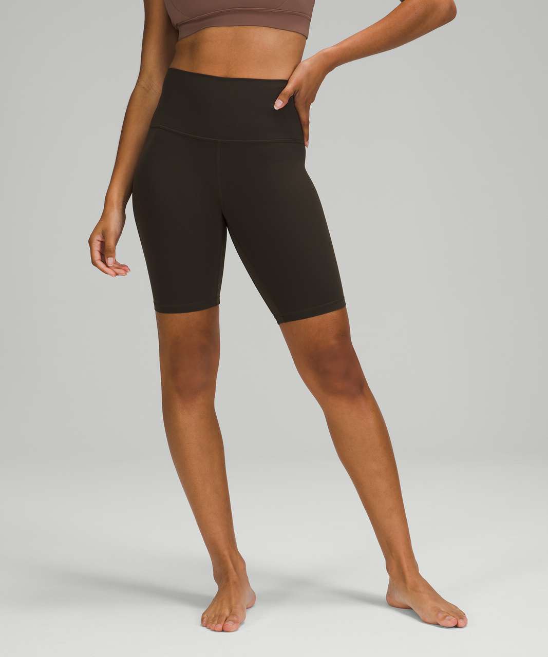 Lululemon Align Short 8 - Dark Olive - lulu fanatics