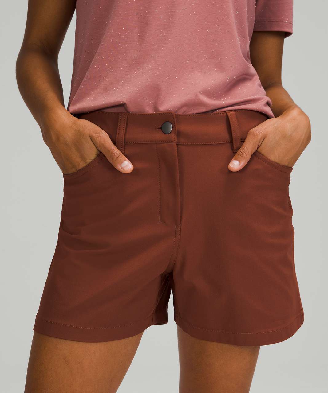 City Sleek 5 Pocket High-Rise Short 4