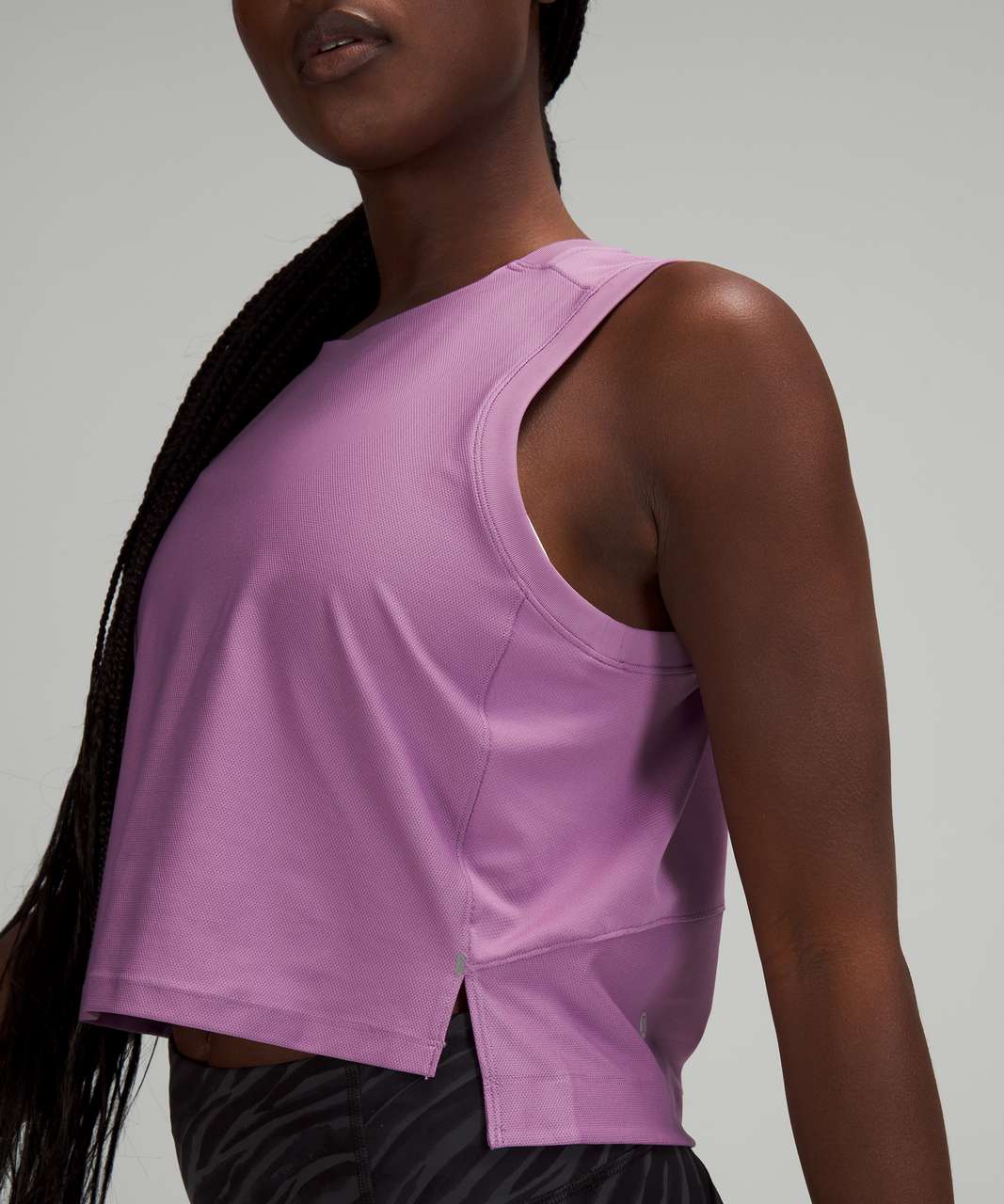 Lululemon Sculpt Cropped Tank Top In Wisteria Purple