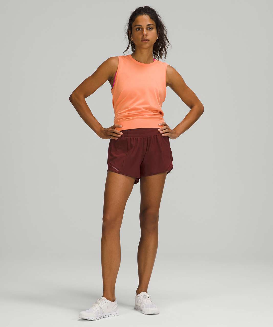 Red Merlot Lululemon Shorts For Women