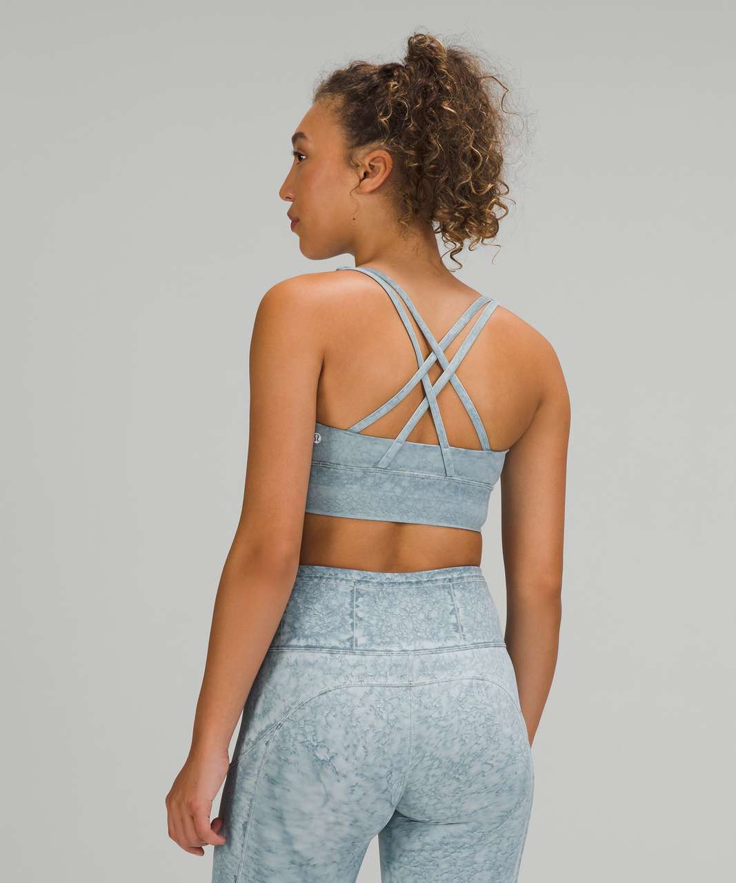 Lululemon Energy Bra *Long Line - Eternal Wave White - lulu fanatics