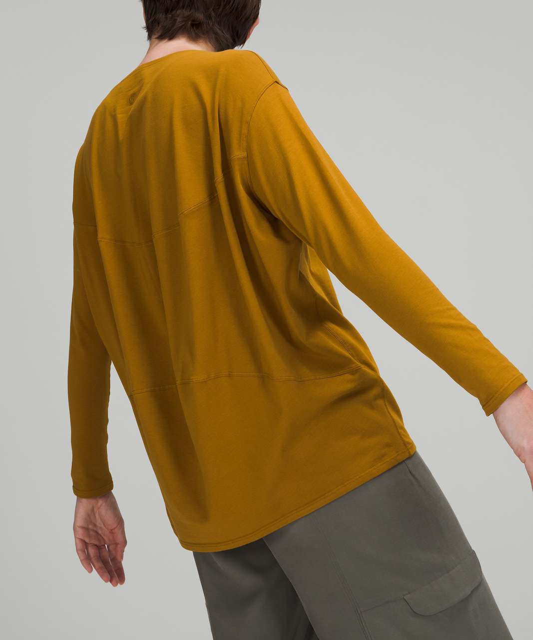 Lululemon Back In Action Long Sleeve Shirt - Gold Spice