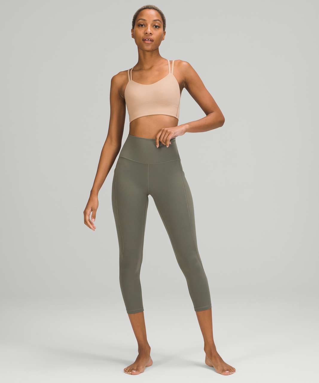 Lululemon Like a Cloud Bra Long Line *Light Support, B/C Cup - Almond Butter