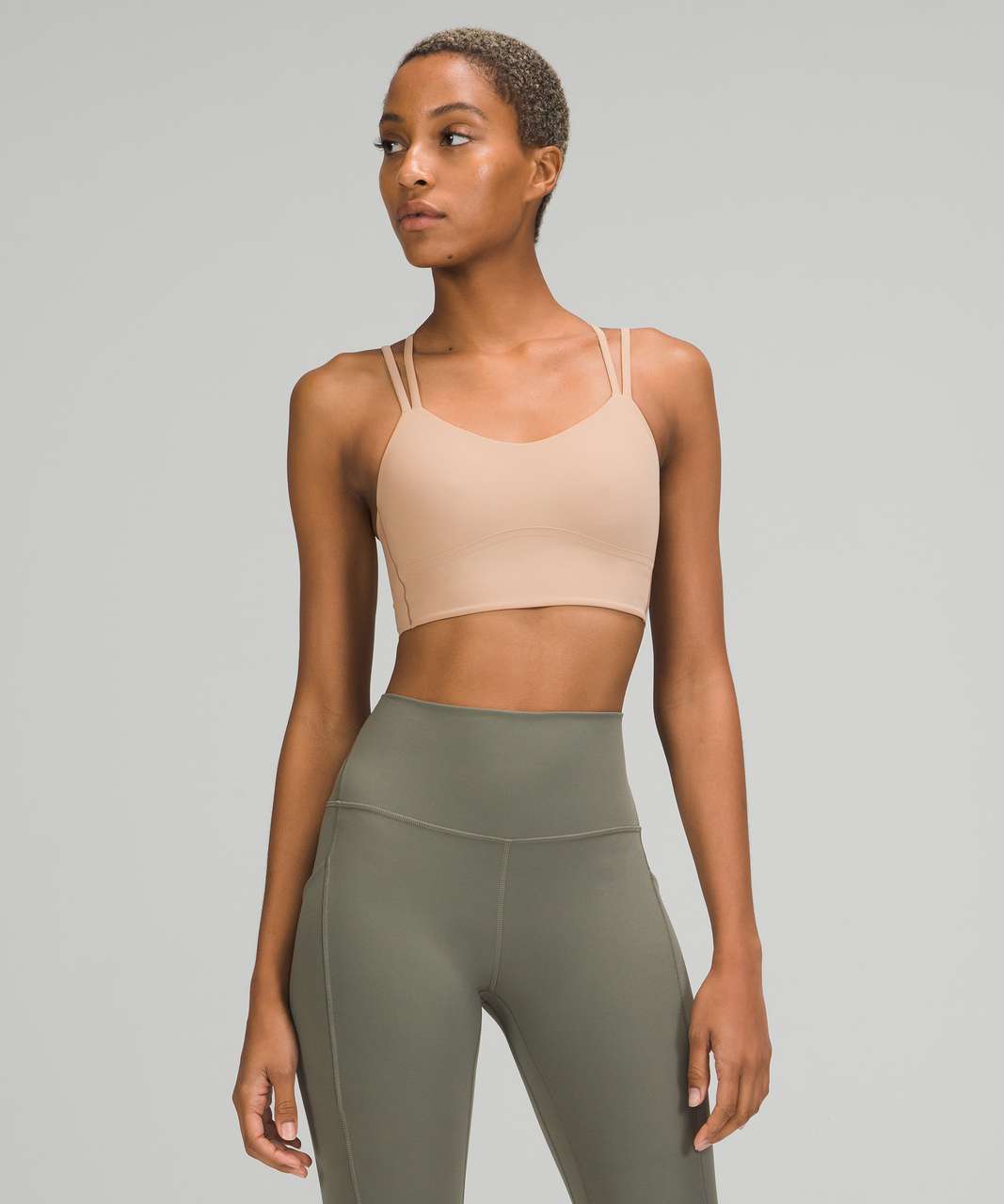 Lululemon Like a Cloud Bra Long Line *Light Support, B/C Cup - Almond Butter