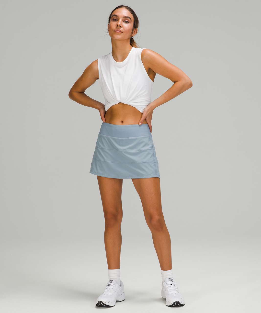 Lululemon Pace Rival Mid Rise Skirt - Chambray
