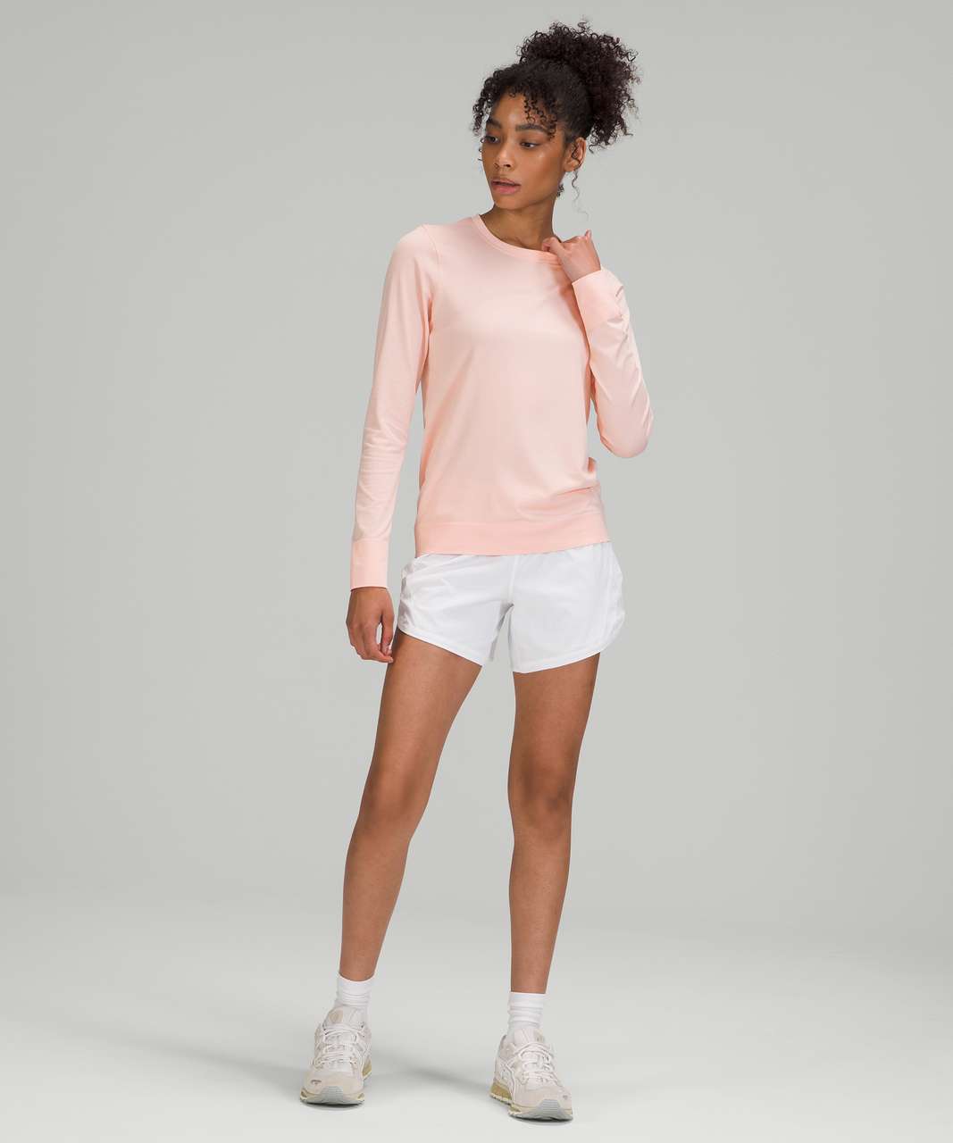 Lululemon Swiftly Breathe Long Sleeve Shirt - Pink Mist / Pink Mist