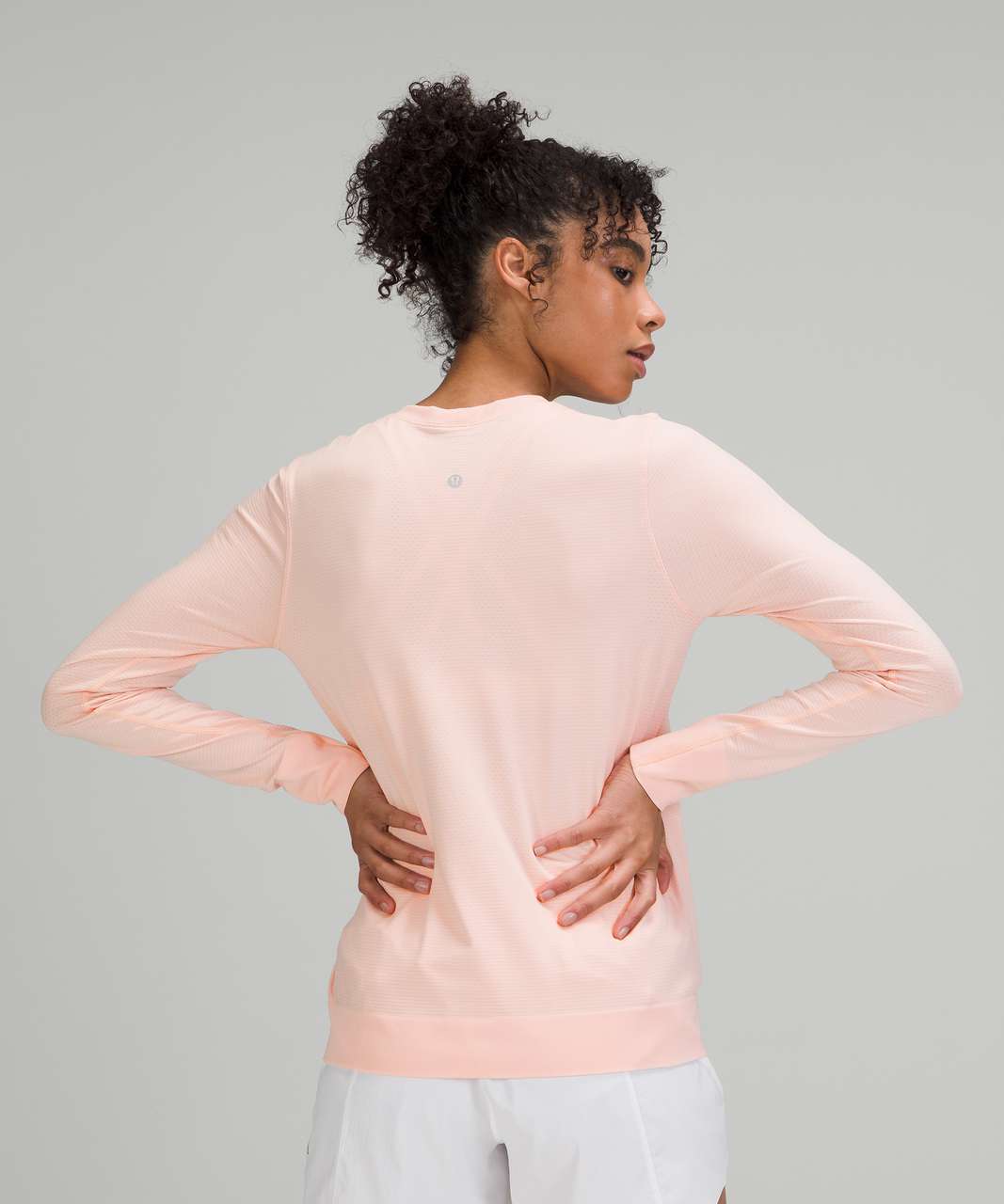 Lululemon Swiftly Breathe Long Sleeve Shirt - Pink Mist / Pink Mist