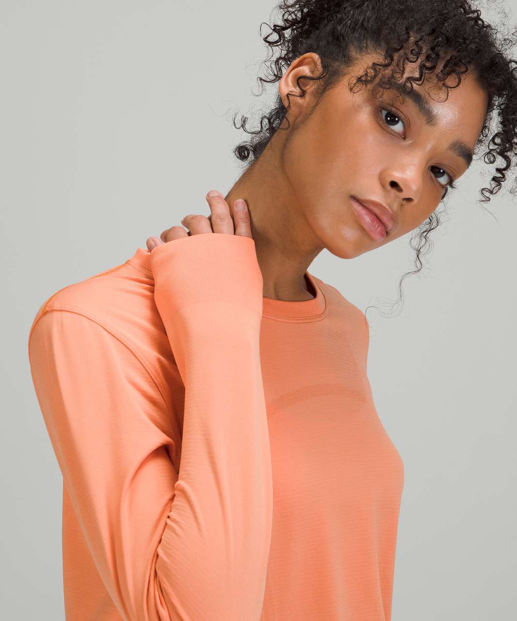 Lululemon Swiftly Breathe Long Sleeve Shirt - Golden Apricot / Golden Apricot