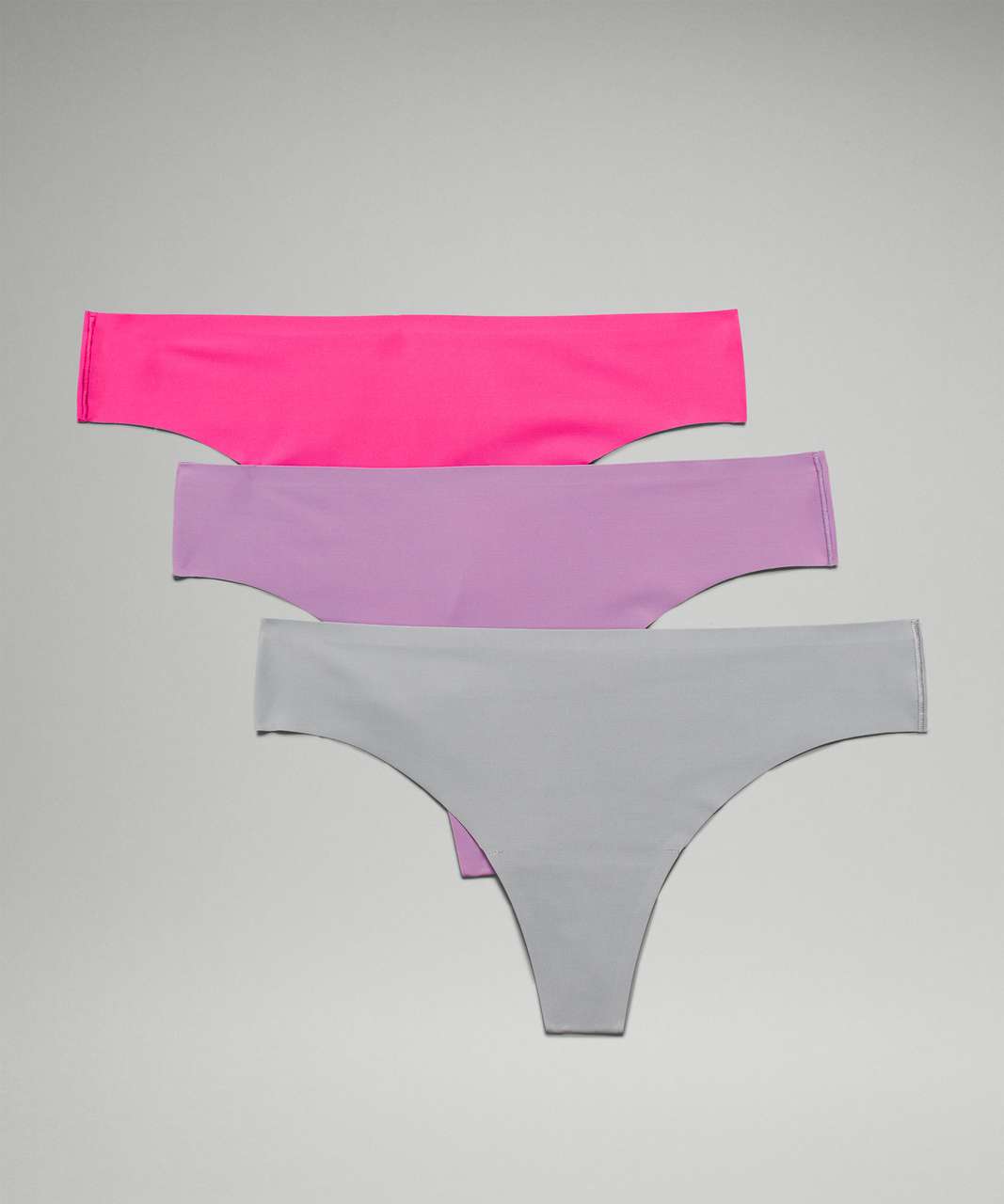 Lululemon InvisiWear Mid Rise Thong Underwear - Pink Puff - lulu fanatics