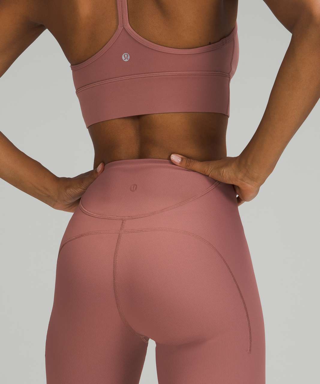 Buy Lululemon Ribbed Contoured High-rise Shorts 8 - Pink At 27% Off