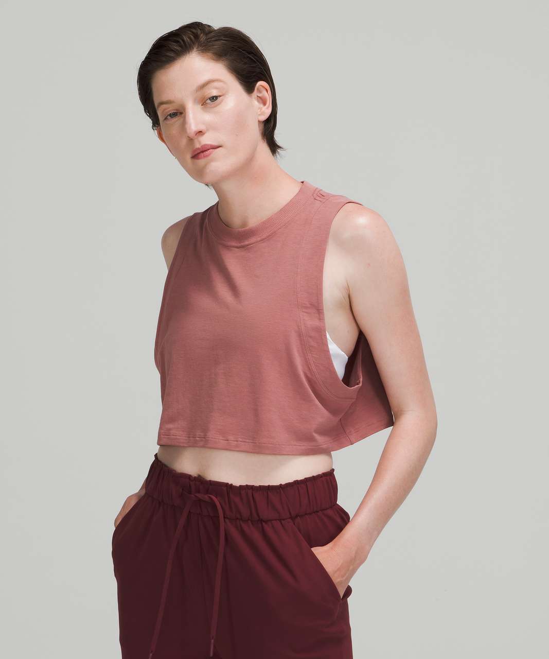 Lululemon All Yours Crop Tank Top - Spiced Chai