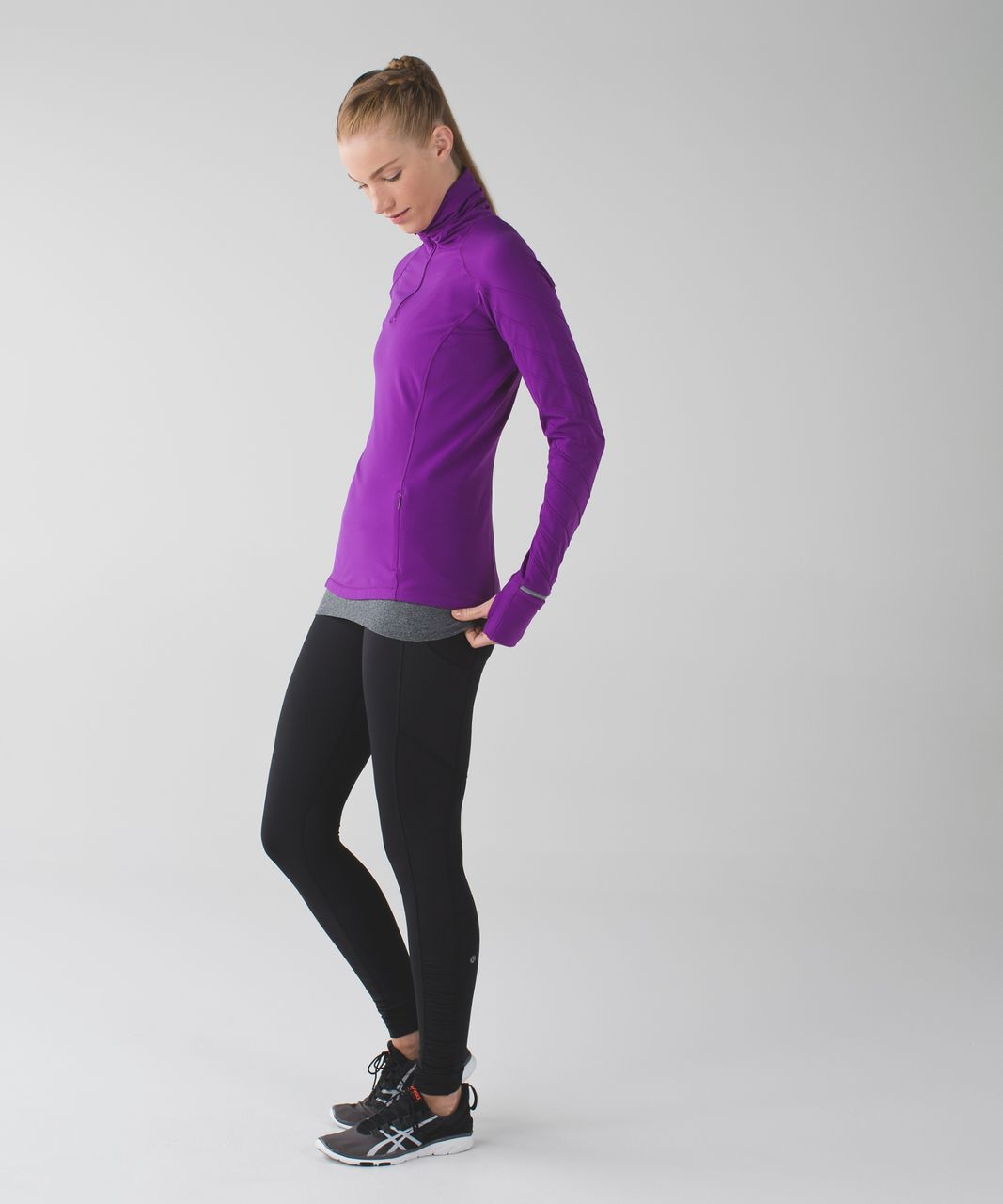 Lululemon Face The Frost 1/2 Zip - Tender Violet