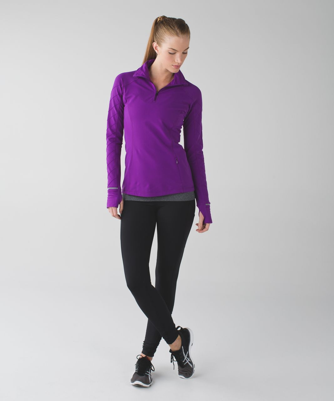 Lululemon Face The Frost 1/2 Zip - Tender Violet