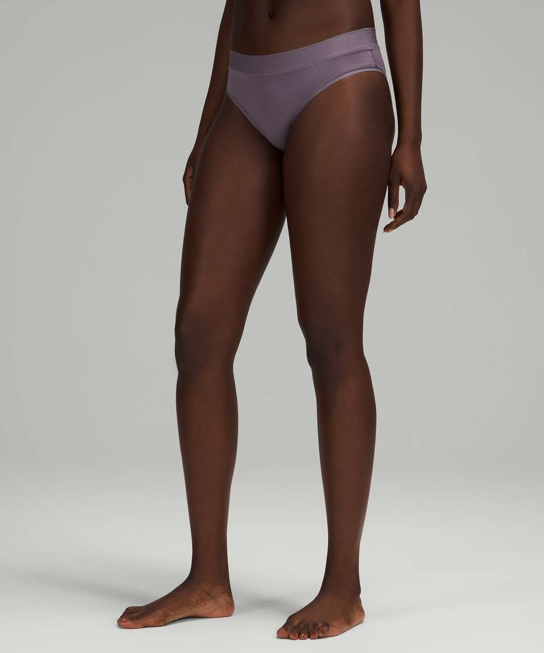 Lululemon UnderEase Mid Rise Cheeky Bikini Underwear - Dusky Lavender - lulu  fanatics