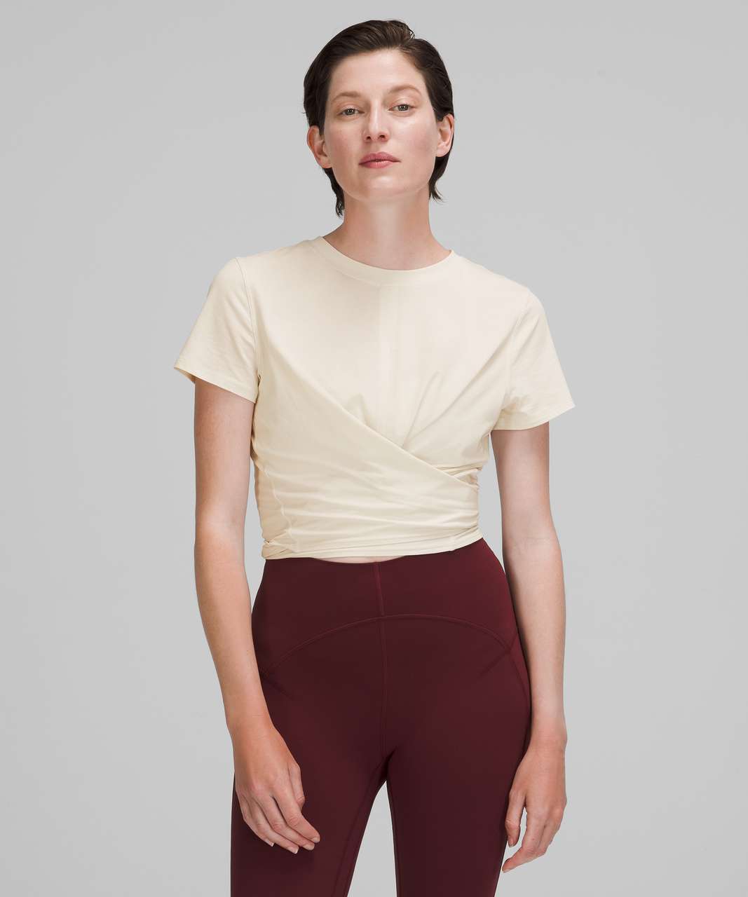 Lululemon Time To Restore Short Sleeve Shirt - White Opal