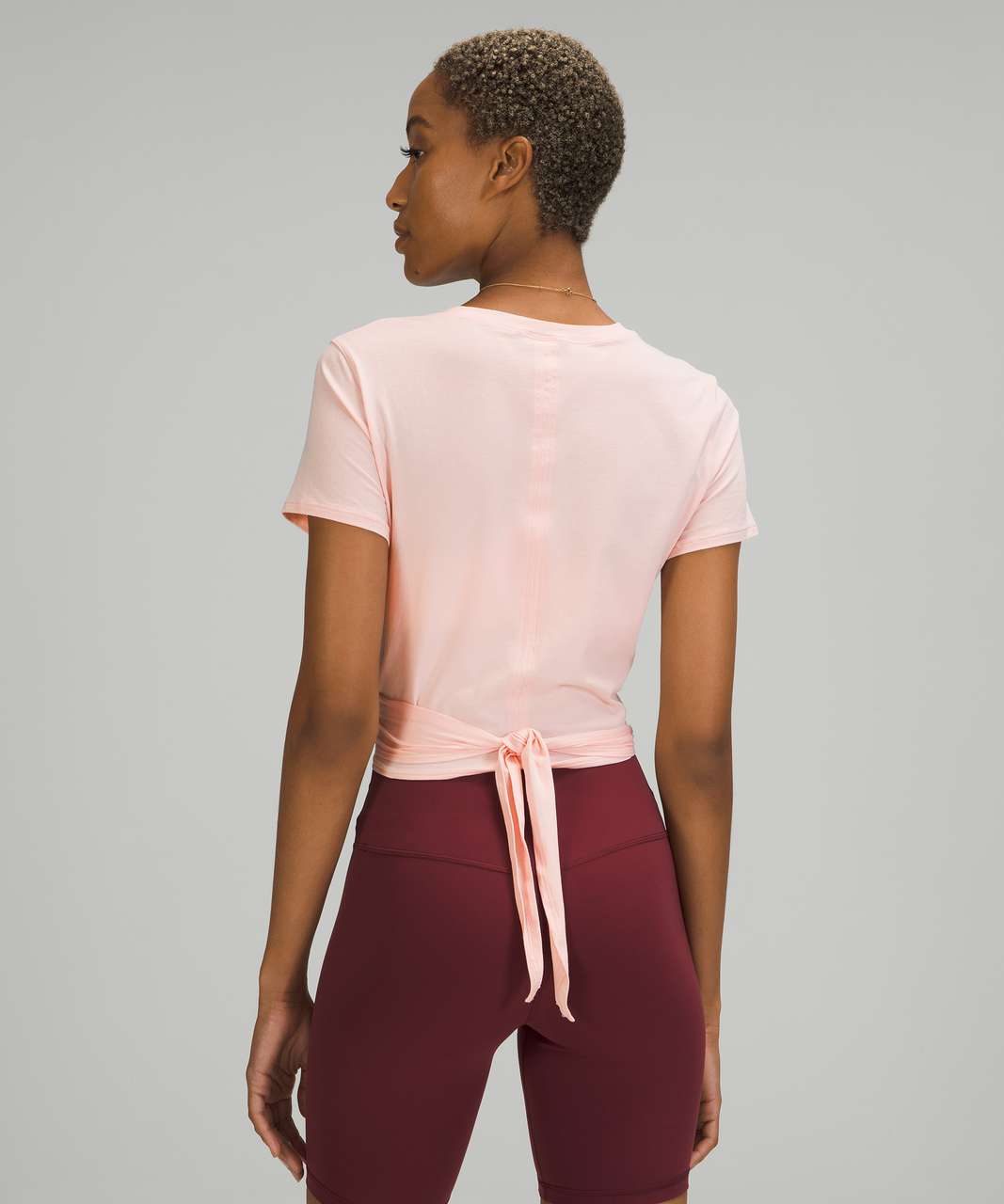 Lululemon Time To Restore Short Sleeve Shirt - Pink Mist - lulu fanatics