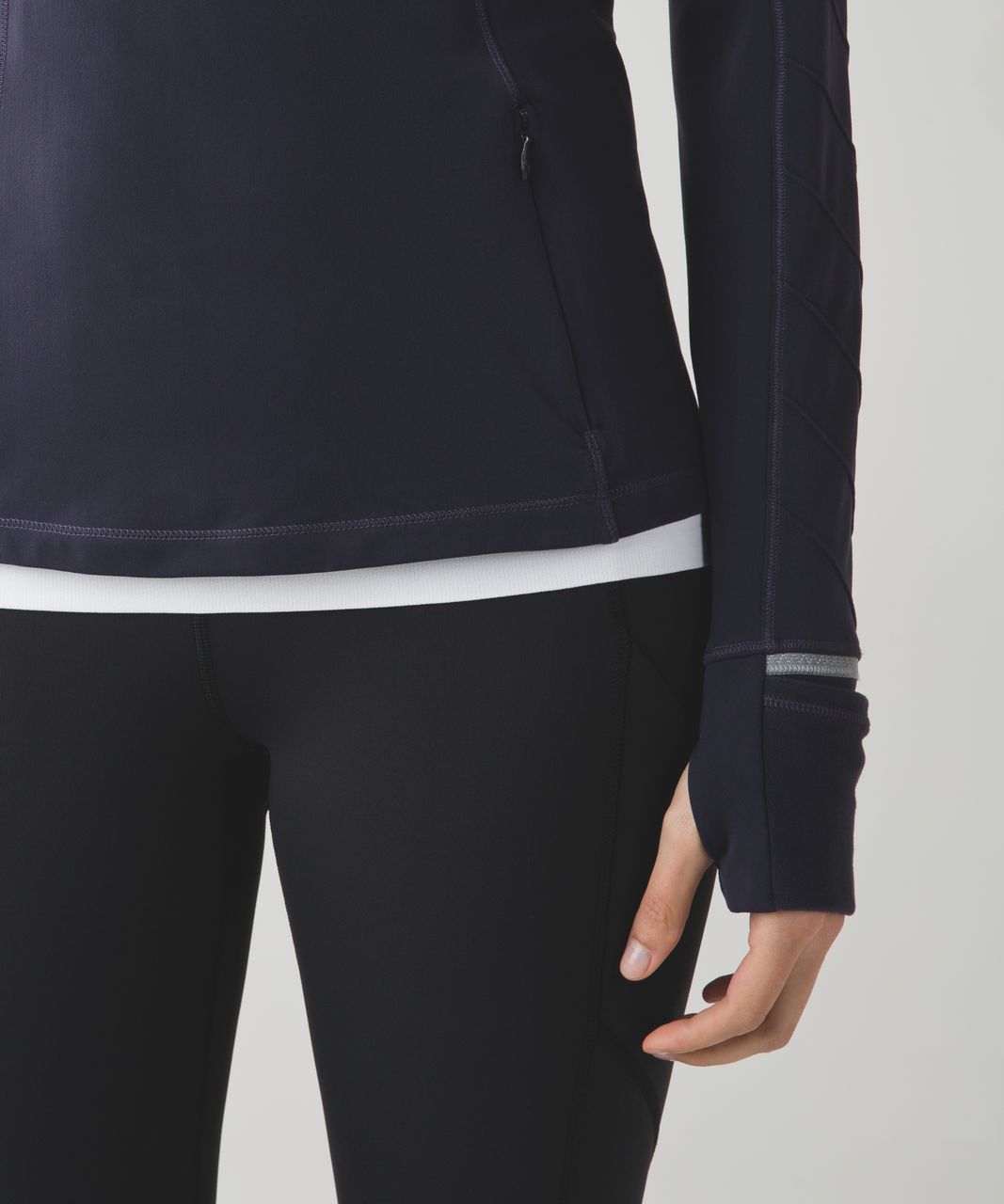 Lululemon Face The Frost 1/2 Zip - Black Grape - lulu fanatics