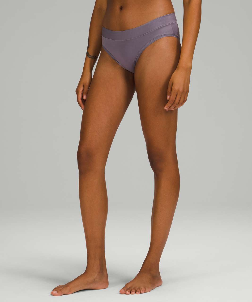 Lululemon UnderEase Mid Rise Bikini Underwear - Dusky Lavender - lulu  fanatics