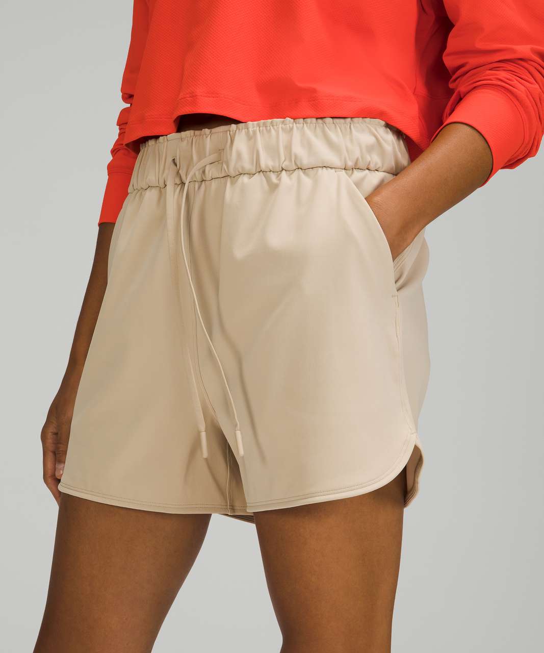 Lululemon Stretch High Rise Short 3.5 - Trench - lulu fanatics