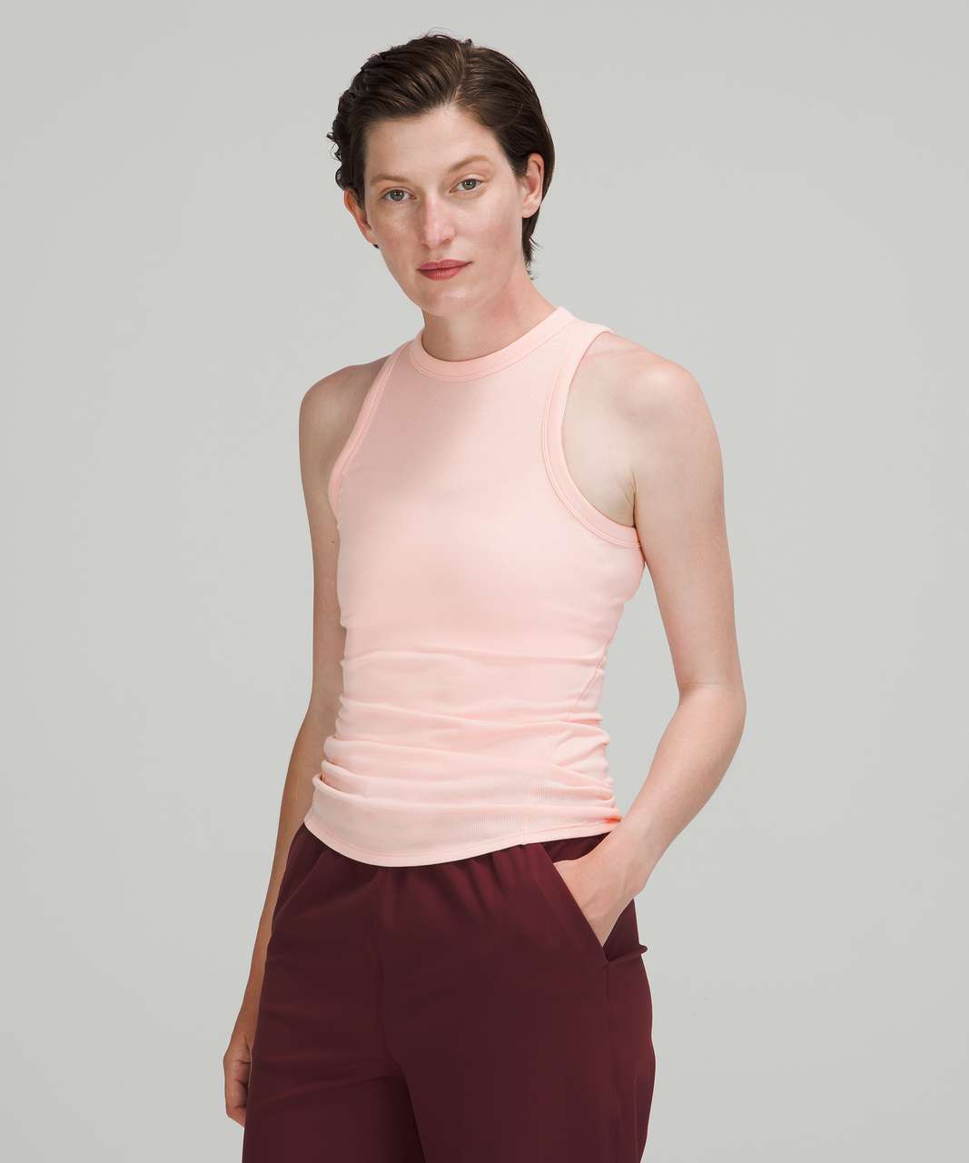 Lululemon Hold Tight Crewneck Tank Top - Pink Mist - lulu fanatics