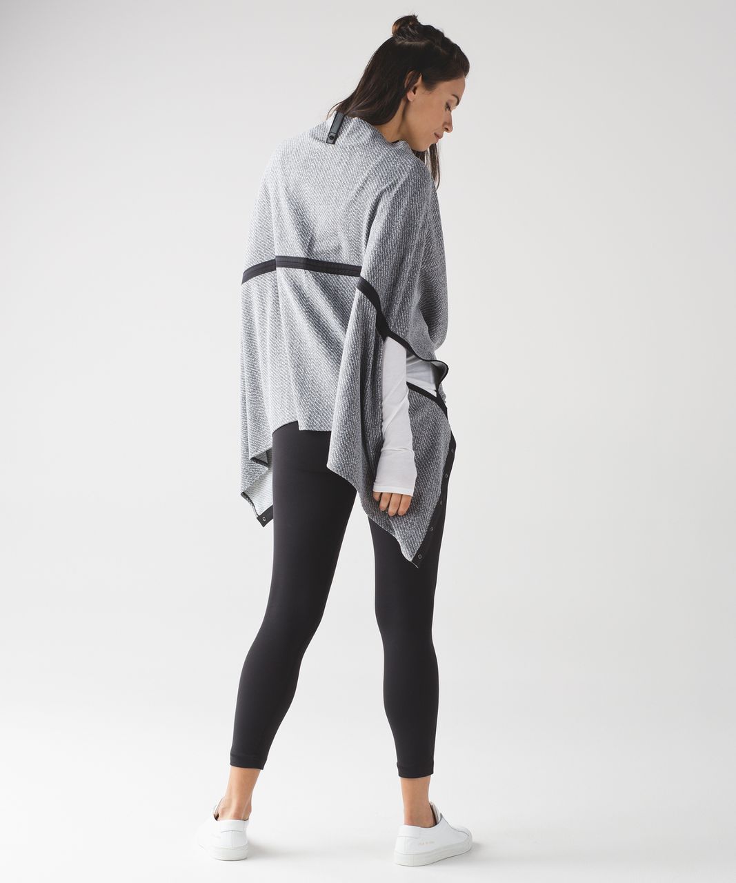 Lululemon Vinyasa Wrap - Hazy Heather Heathered White Heathered Black / Black