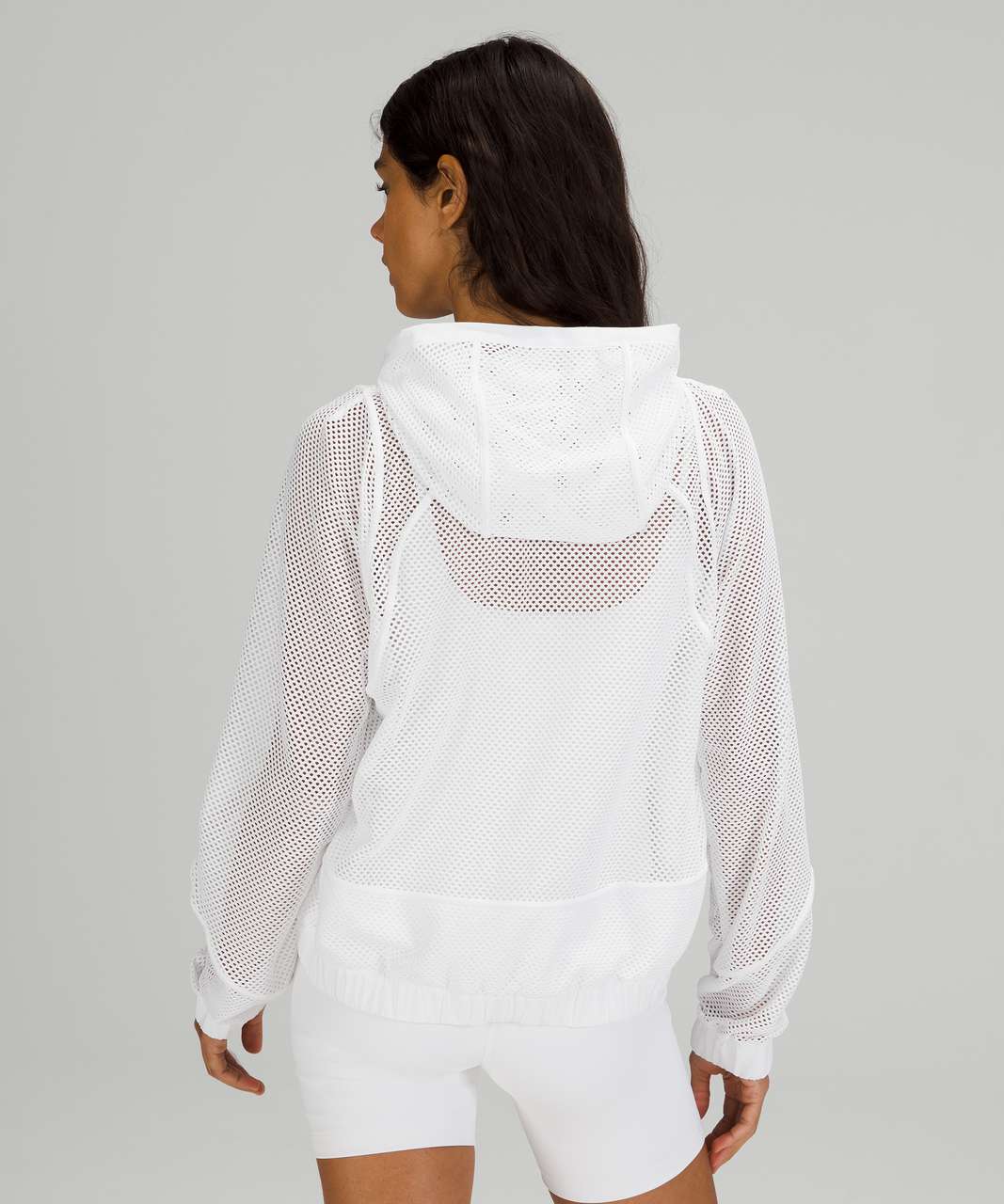 Lululemon Relaxed Fit Mesh Jacket - White