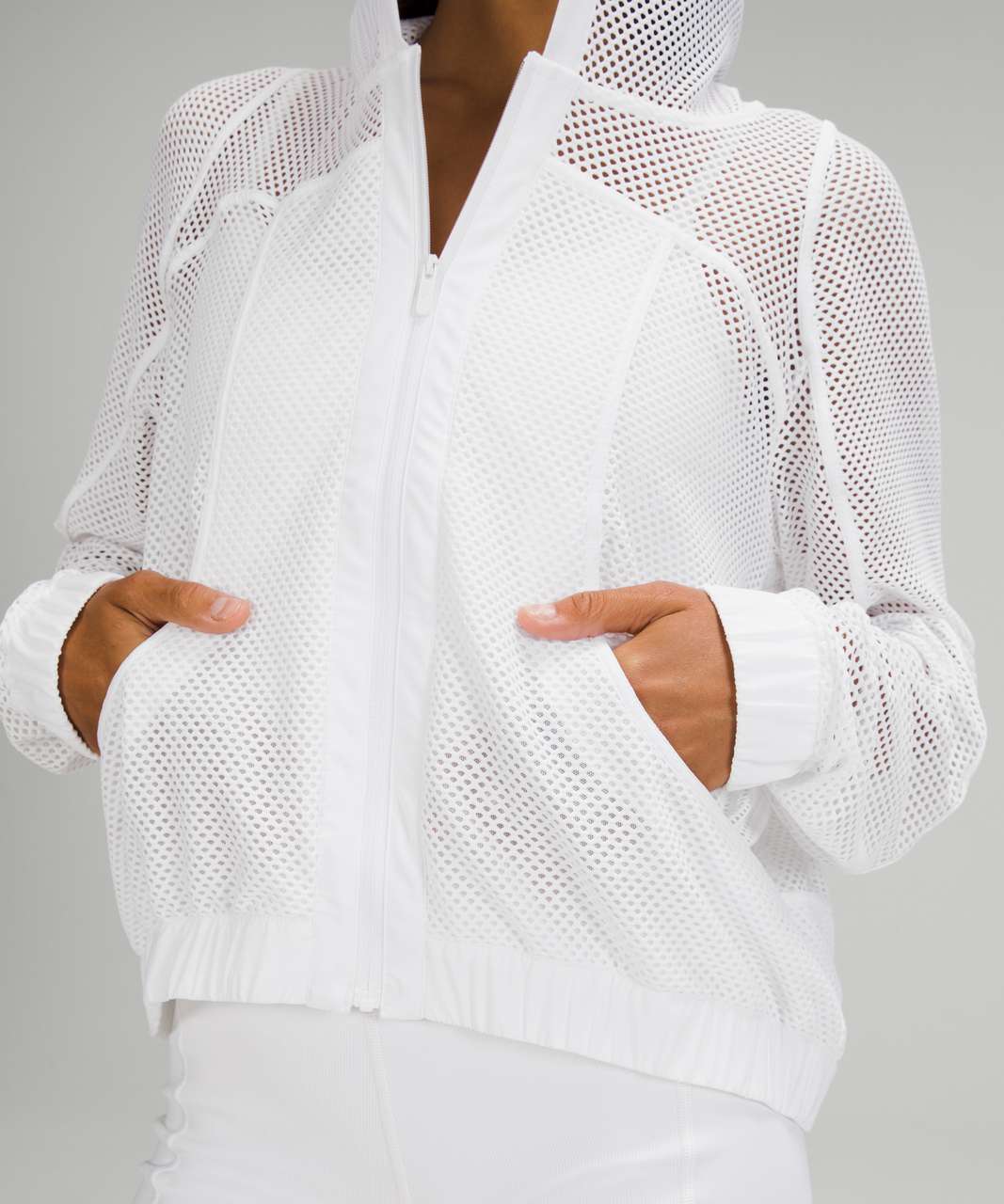 Lululemon Relaxed Fit Mesh Jacket - White