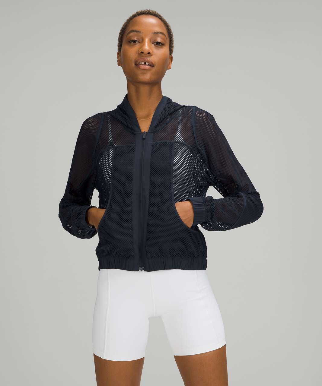 Lululemon Relaxed Fit Mesh Jacket - True Navy