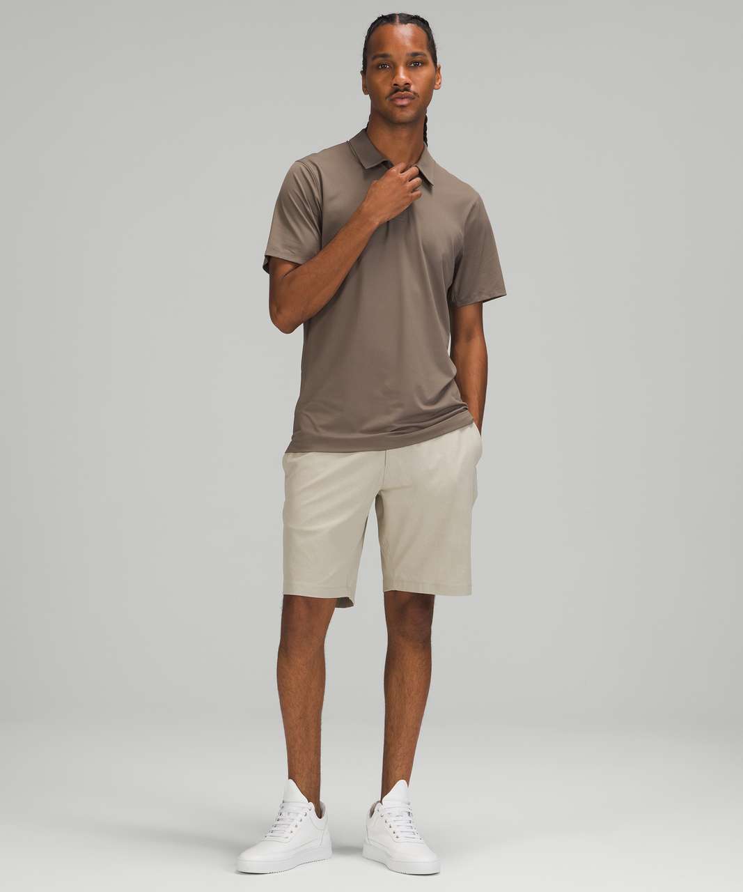 Lululemon Snap Front Performance Short Sleeve Polo Shirt - Rover - lulu ...