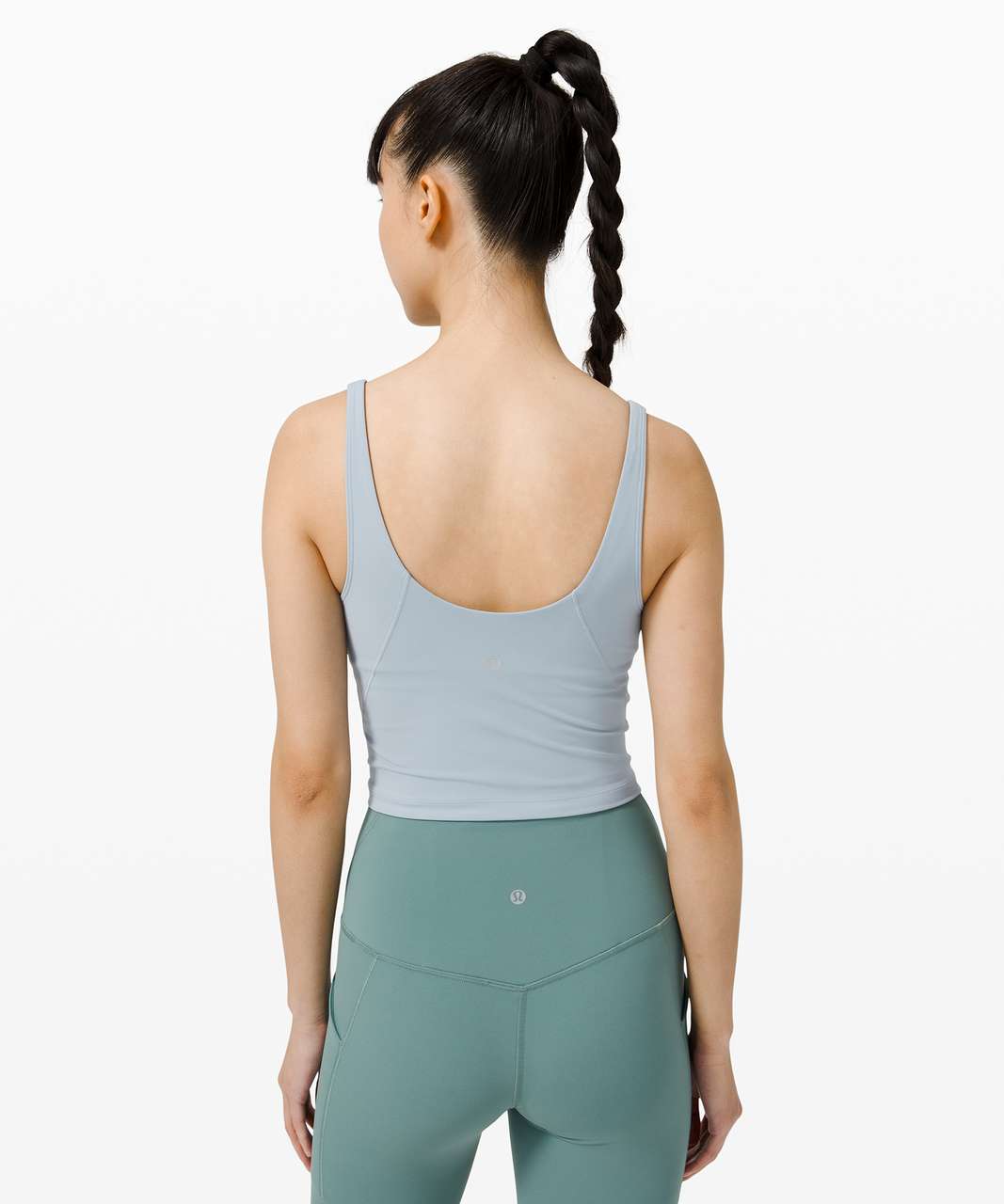 Lululemon Nulu Cropped Slim Yoga Short Sleeve - Green Fern - lulu fanatics