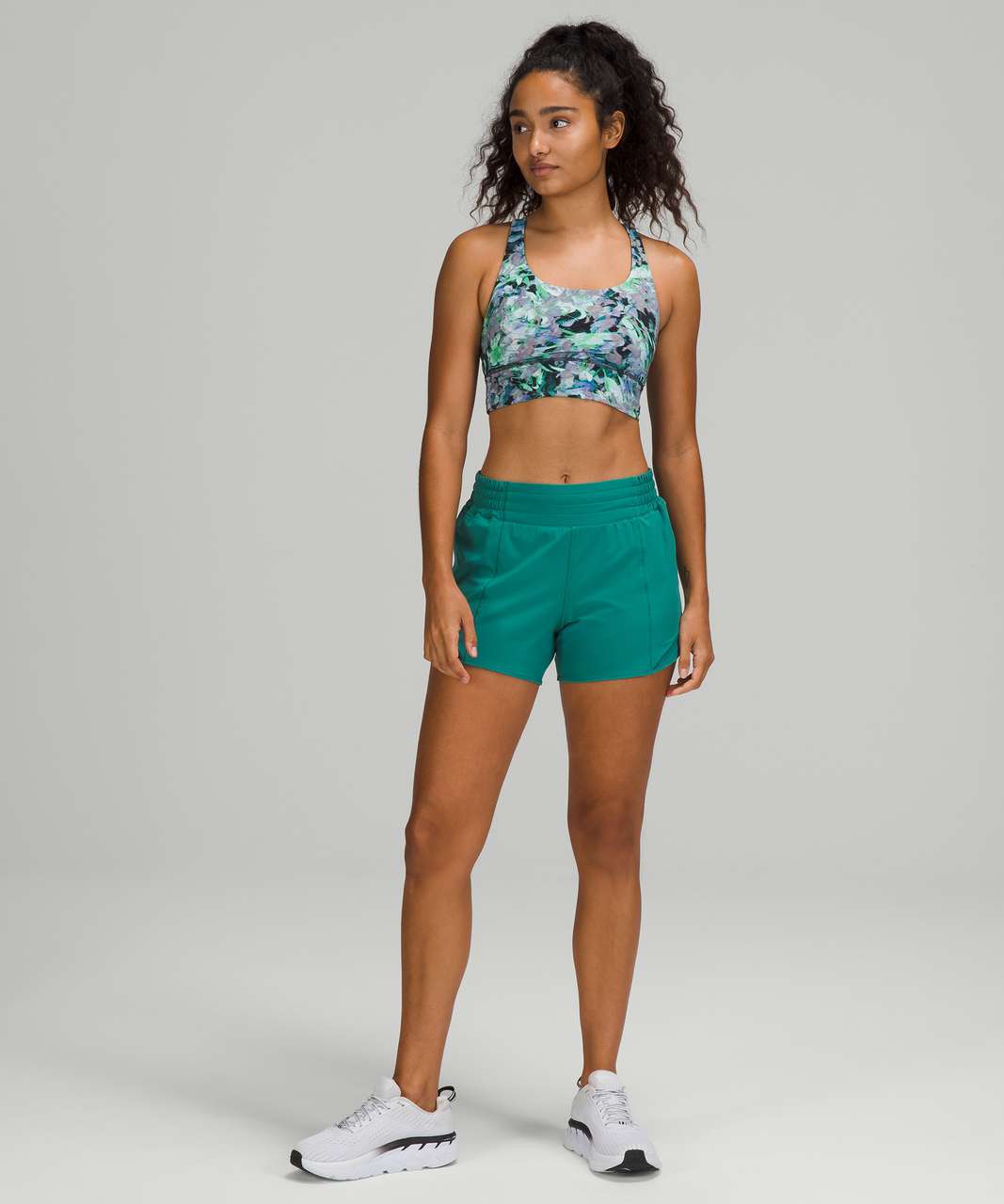 Lululemon Hotty Hot Low Rise Short 4 - Teal Lagoon - lulu