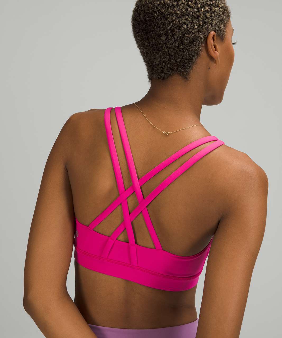Lululemon sonic pink energy bra Size M - $43 (52% Off Retail