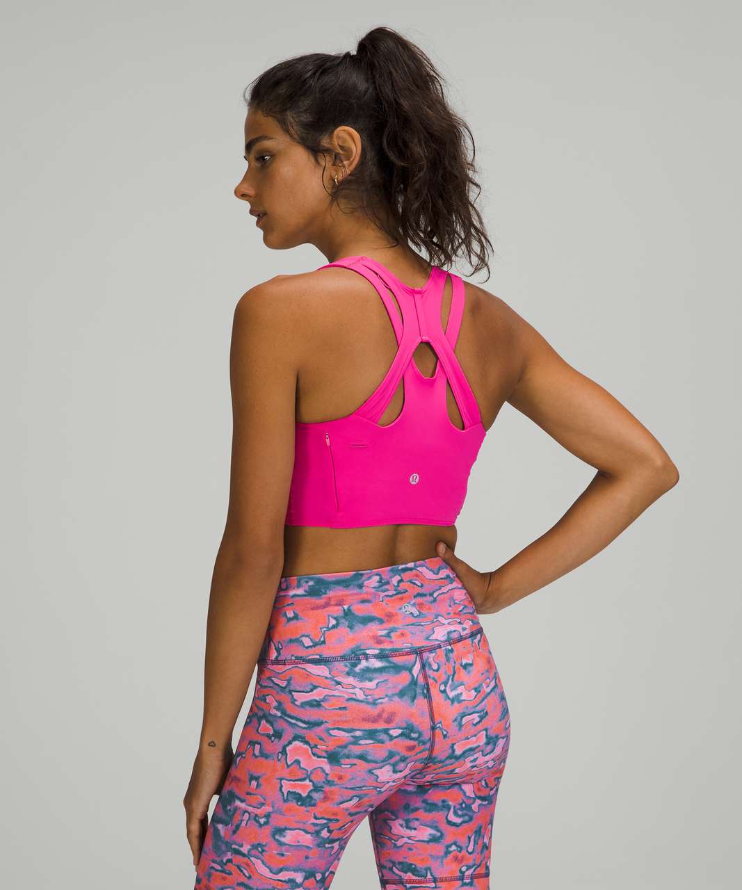 Lululemon All Powered Up Sports Bra In Pink Pastel