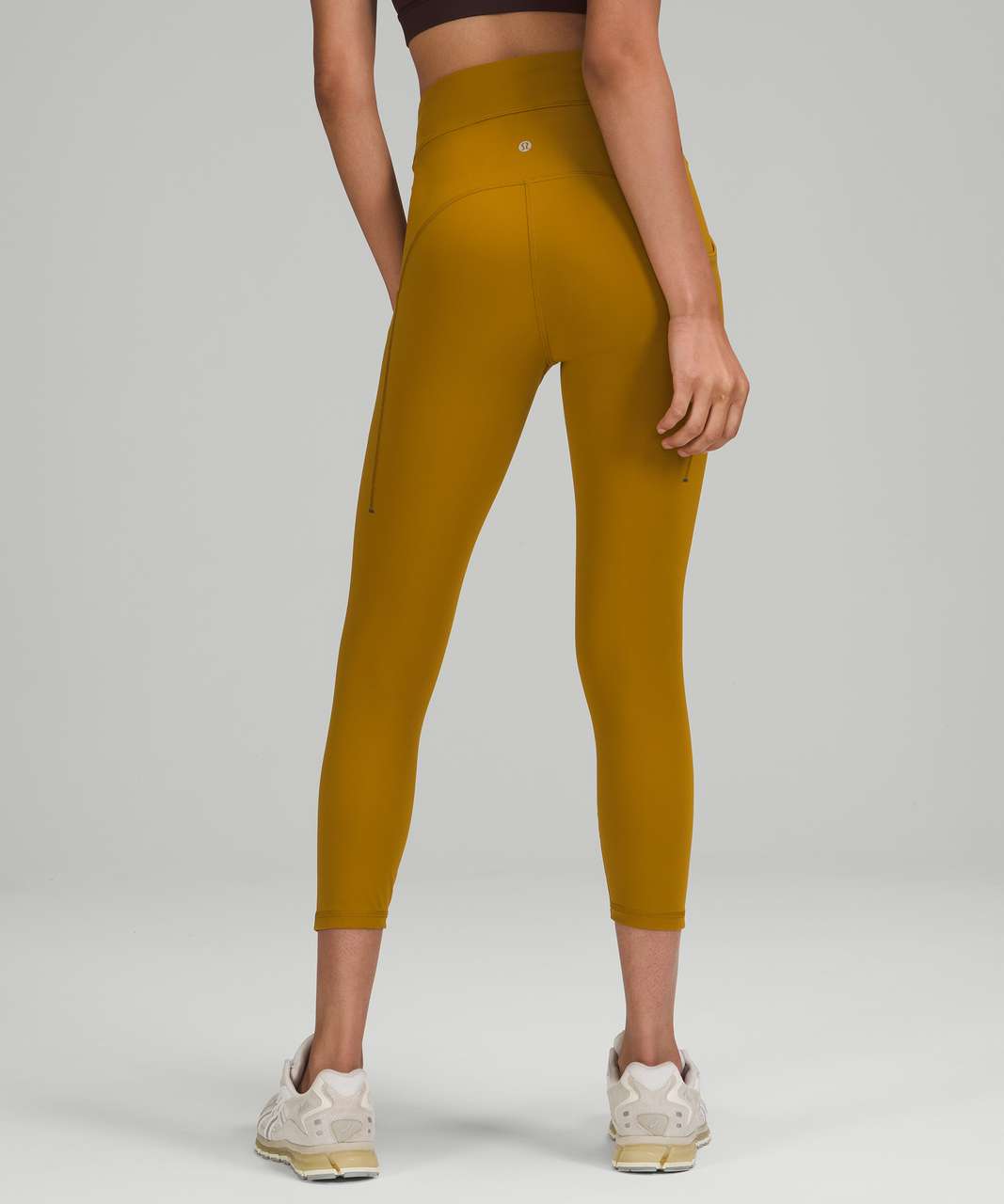 Lululemon Power Thru High-Rise Crop 23" - Gold Spice