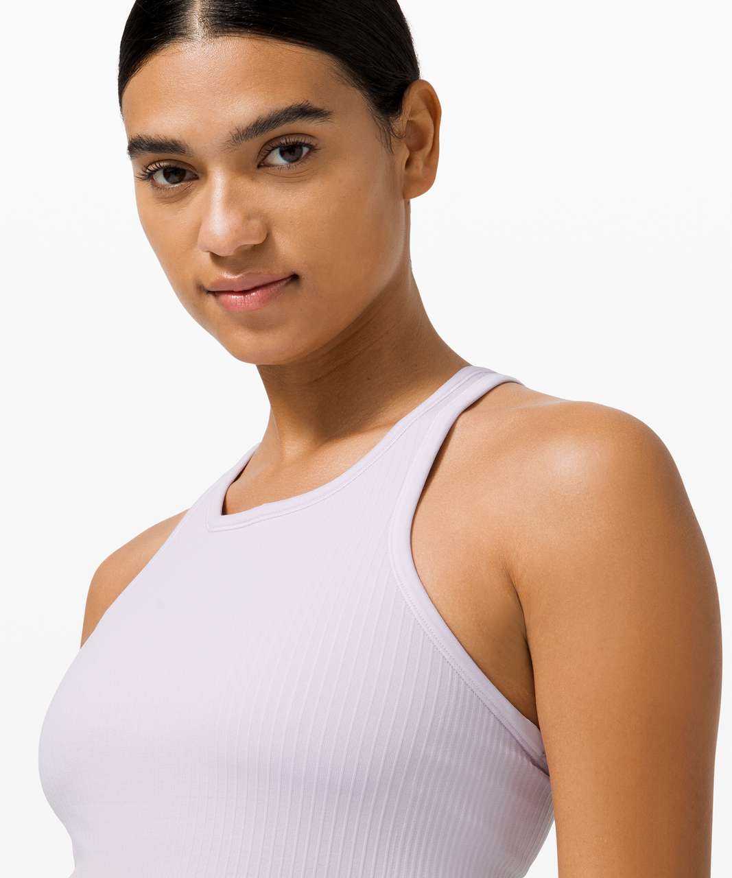 Lululemon Ebb To Street Racerback Crop Tank Top - Pink Lychee