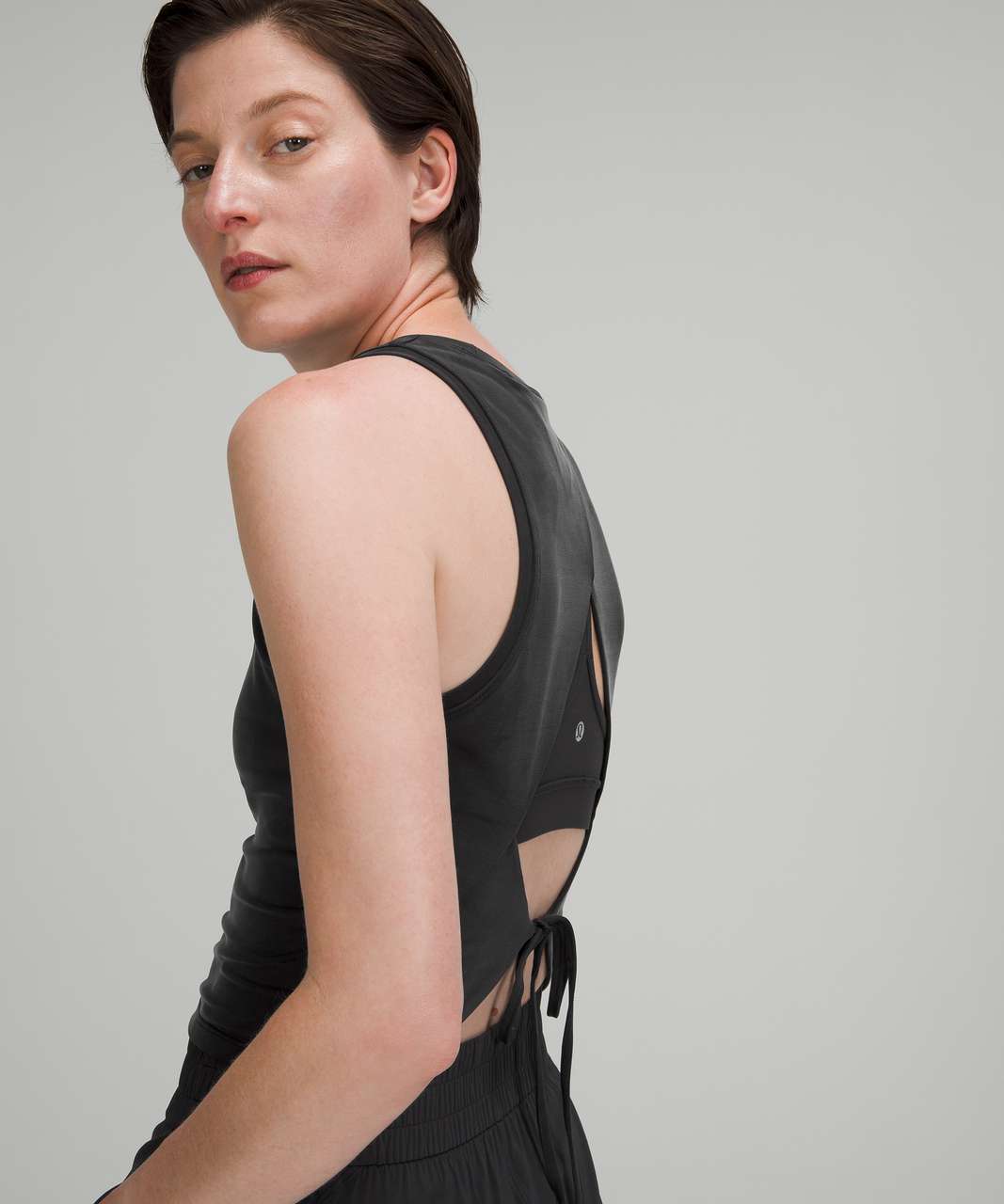 Open Back Tank | Black