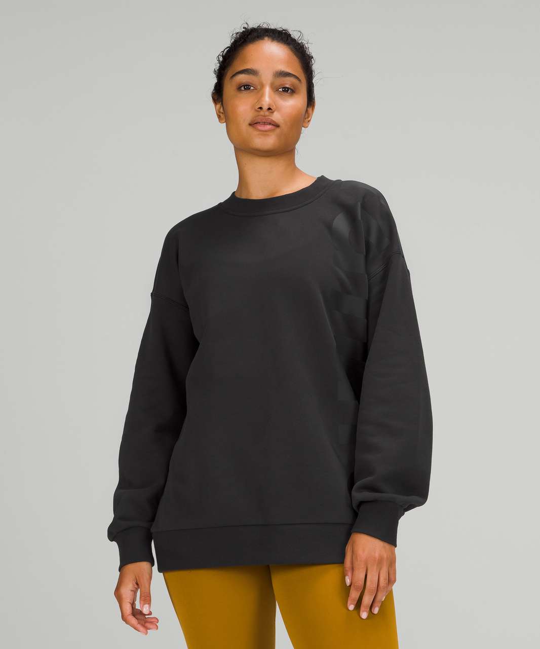 Lululemon NWT Perfectly Oversized Crew Size sweatshirt black and