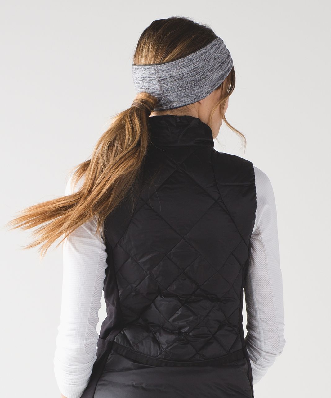 Lululemon Run With Me Ear Warmer II - Space Dye Camo Ice Grey Pitch Grey / Black (First Release)