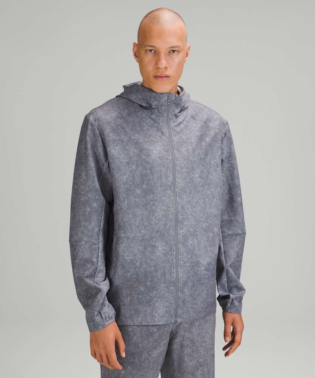 Lululemon Warp Lite Jacket *Packable - Gravel Dust Asphalt Grey Multi