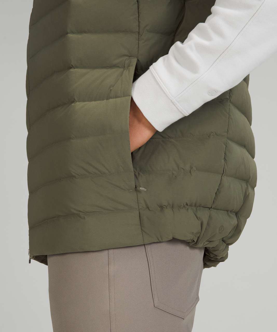 Lululemon Navigation Stretch Down Vest - Medium Olive