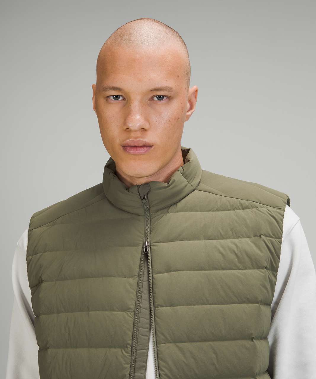 Lululemon Navigation Stretch Down Vest - Medium Olive - lulu fanatics