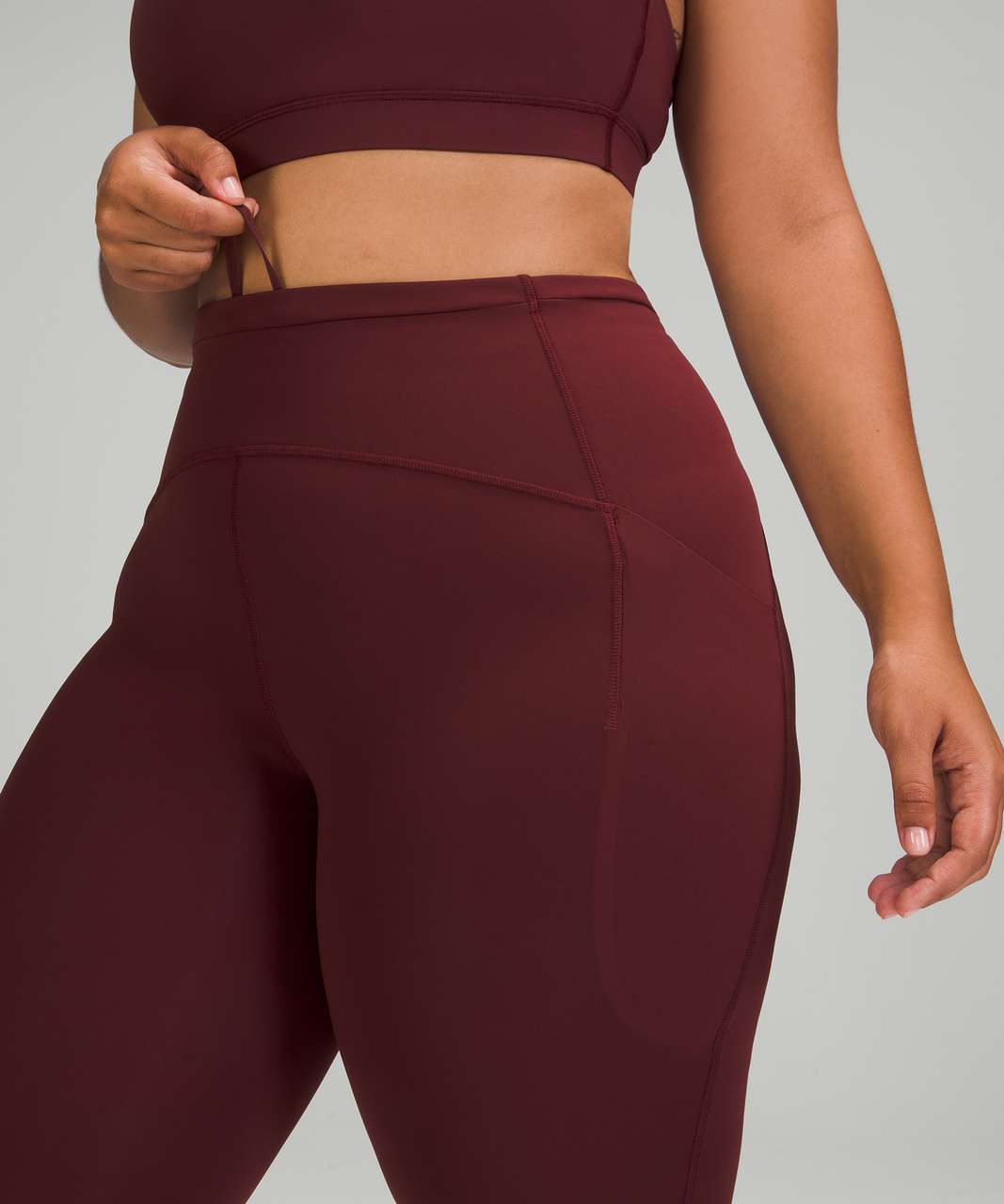 Lululemon Swift Speed High-Rise Tight 28 - Red Merlot - lulu fanatics