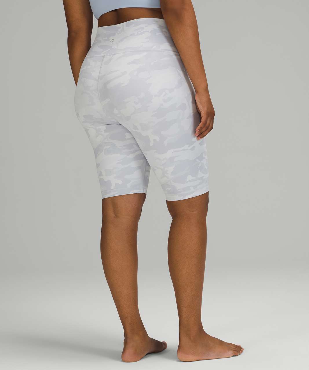 Lululemon Wunder Under Short 10" *Ribbed - Incognito Camo Jacquard Alpine White Starlight